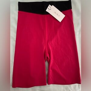 NWT Alala Crimson Red Primary Bike Shorts Size XS
